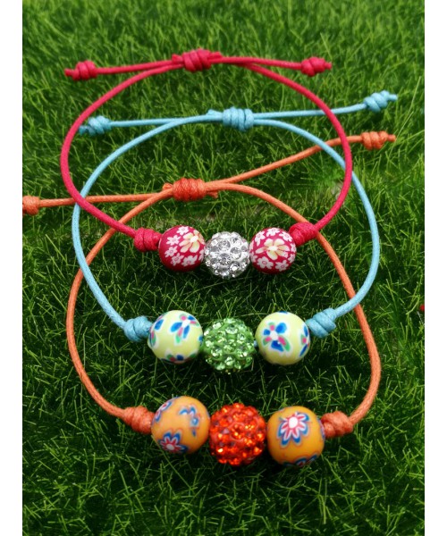 Pulsera colores y brillo