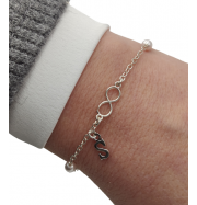 Pulsera infinito con inicial