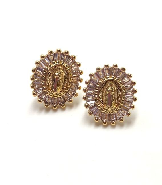 Pendientes virgen milagrosa